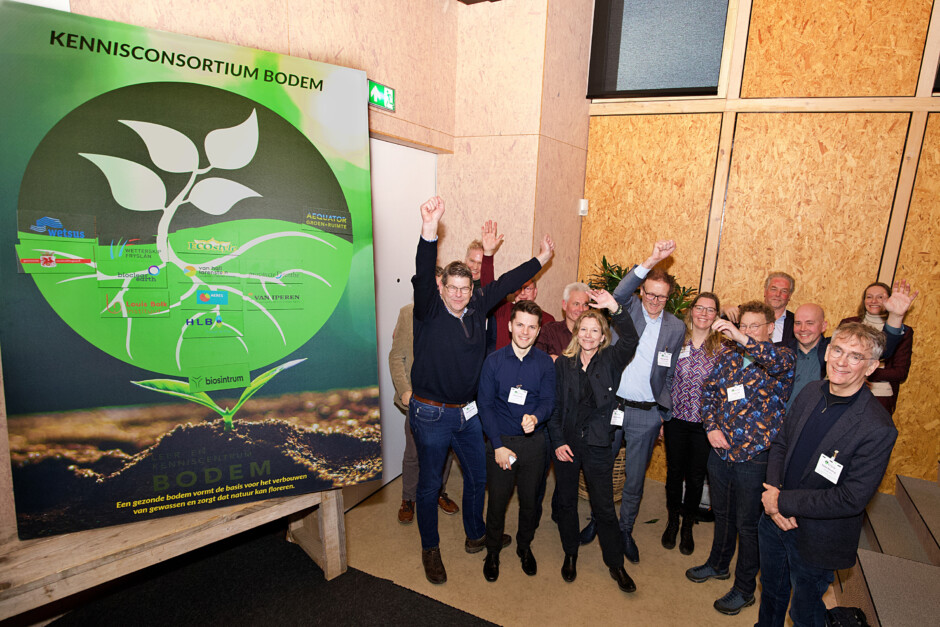 Het Kennisconsortium Bodem tijdens bodemconferentie | 5 maart 2025 | Foto: Harry Lasker